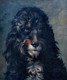 19th Century French Portrait Of A Dog Poodle Lewis DOREY (1836-1914)