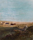 19th Century Scottish Coastal Sunset Landscape & Young Shepherd MACWHIRTER