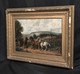 Large 19th Century Plough Horses Returning Home Farm Landscape A F W BURTON