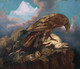 Large 19th Century French Alps Eagle Hawk Rabbit John James AUDUBON (1785-1851)