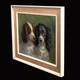 Large Circa 1910 Dog Portrait Of "Honey & Napoleon" English Springer Spaniels