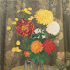 Large Circa 1940 English Still Life of Chrysanthemums Eunice Simeon (1906-2001)