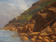 Fine Large 19th Century Nude Girl Beach Cornwall Penberth Charles H. THOMPSON