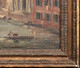19th Century Italian Venice Canal Gondolas Landscape Michele Giovanni MARIESCHI