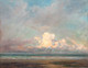 Large 1923 Impressionist The Storm Cloud, Looe Beach, Cornwall HAROLD VIVIAN