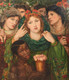 Large 19th Century Pre-Raphaelite The Beloved DANTE GABRIEL ROSSETTI (1828–1882)