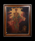 Large 18th Century Memento Mori Allegory Portrait Of Skeleton Warrior As Death