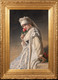 Huge 19th Century Orientalist Lady Portrait Jean Francois Portaels,(1818-1895)