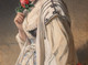 Huge 19th Century Orientalist Lady Portrait Jean Francois Portaels,(1818-1895)