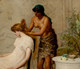 Huge 19th Century Pre-Raphaelite Maiden & Slave Vanity HENRY THOMAS SCHAFER