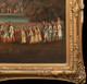 Large Early 19th Century Chinese School Funeral Procession Mountain Landscape