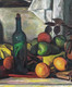 Huge French Post Impressionist Still Life Fruit Bottles PAUL CEZANNE (1839-1906)