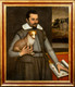 Huge 16th Century Italian Old Master Architect & Spaniel Dog Portrait TINTORETTO