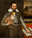 Huge 16th Century Italian Old Master Architect & Spaniel Dog Portrait TINTORETTO
