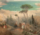 Large 19th Century Landscape The Gulf of Spezia by James Baker Pyne (1800-1870)