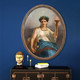 Huge 18th Century French Portrait Of Erato Goddess Of Art Science & Literature