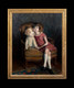 Large 1926 Girl Portrait & Teddy Bear by RENE MARIE JOLY DE BEYNAC (1876-1978)