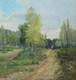 Huge 19th Century French Impressionist Summer Landscape Georges PAUL-MANCEAU 