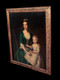 Huge 17th Century Portrait Of Catherine Plumer (1696-1761) Daughter & Rattle