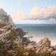 Huge 19th Century Coastal Landscape Pen Maen Mawr Anglesey Edmund John Niemann