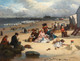 Large 19th Century English Littlehampton Beach by JOHN EYRES (1857-1889)