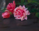 Large 19th Century Still Life Pink & White Roses Louise Ellen Perman (1854-1921)