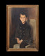Large Early 20th Century Portrait of A Seated Boy signed JOHN SINGER SARGENT