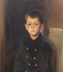 Large Early 20th Century Portrait of A Seated Boy signed JOHN SINGER SARGENT