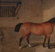 Large 19th Century English Brown Hunter Horse Stable Portrait Equestrian Farm