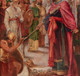 Large 19th Century Pre-Raphaelite Kind David & Uriah Court Of The Israelites