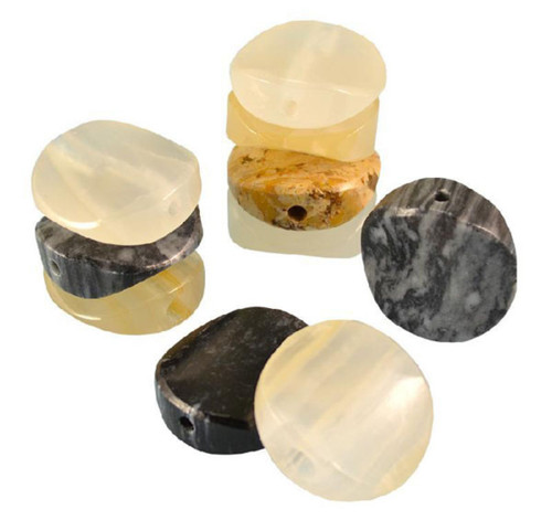 Stone Pipe Onyx Round Smoke Stone J-Holder/Chillum 1.5"