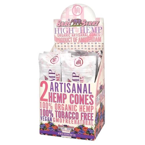 High Hemp Organic Artisanal Cones | Bare Berry | 2pc