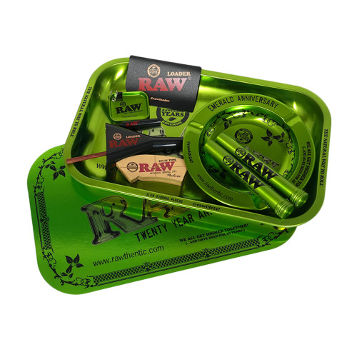 RAW 20th Anniversary Emerald Smoker's Kit RAW 20th Anniversary Emerald Smoker's Kit
