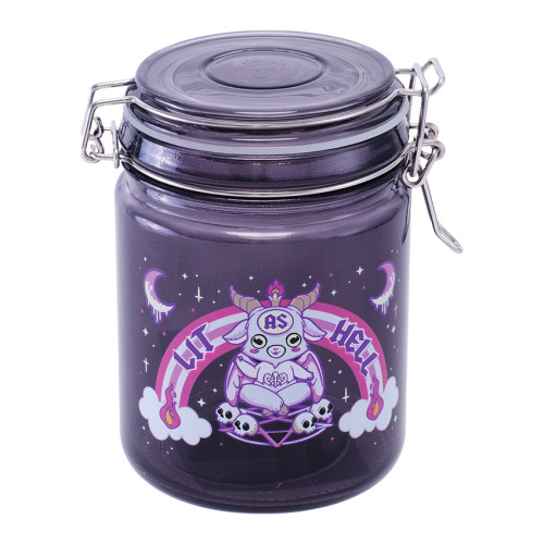 Lit as Hell Latch Lid Glass Jar | 22oz