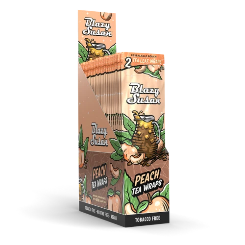 Blazy Susan Tea Leaf Wraps - Peach | 2pc