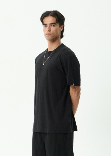 Classic Retro Hemp Tee - Black