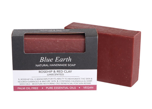 Blue Earth Hemp Soap - Rosehip & Red Clay - Regular 85g