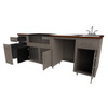Challenger Coastal Series 93" Kitchen Island - COGI-93.125-WGRS 1