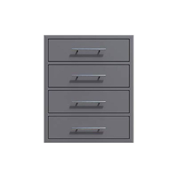 Challenger Designs 18" Canyon Series 4 Storage Drawer Enclosure, Fully-Extensible 