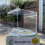SMALL SeedMate Acrylic No-Mess Bird Feeder