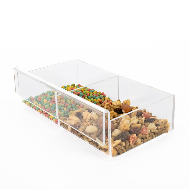 LARGE TrayMate Acrylic No-Mess Bird Feeder Accessory 