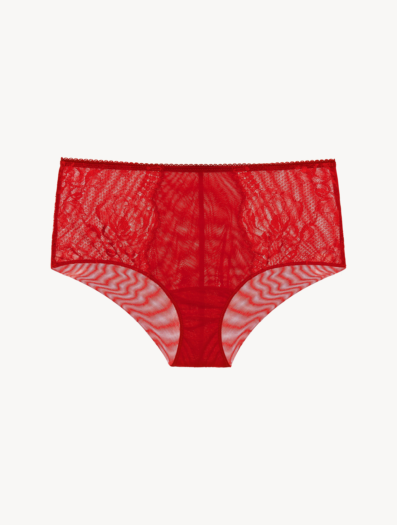 Luxury Lace Boyshort Panties in Red | La Perla