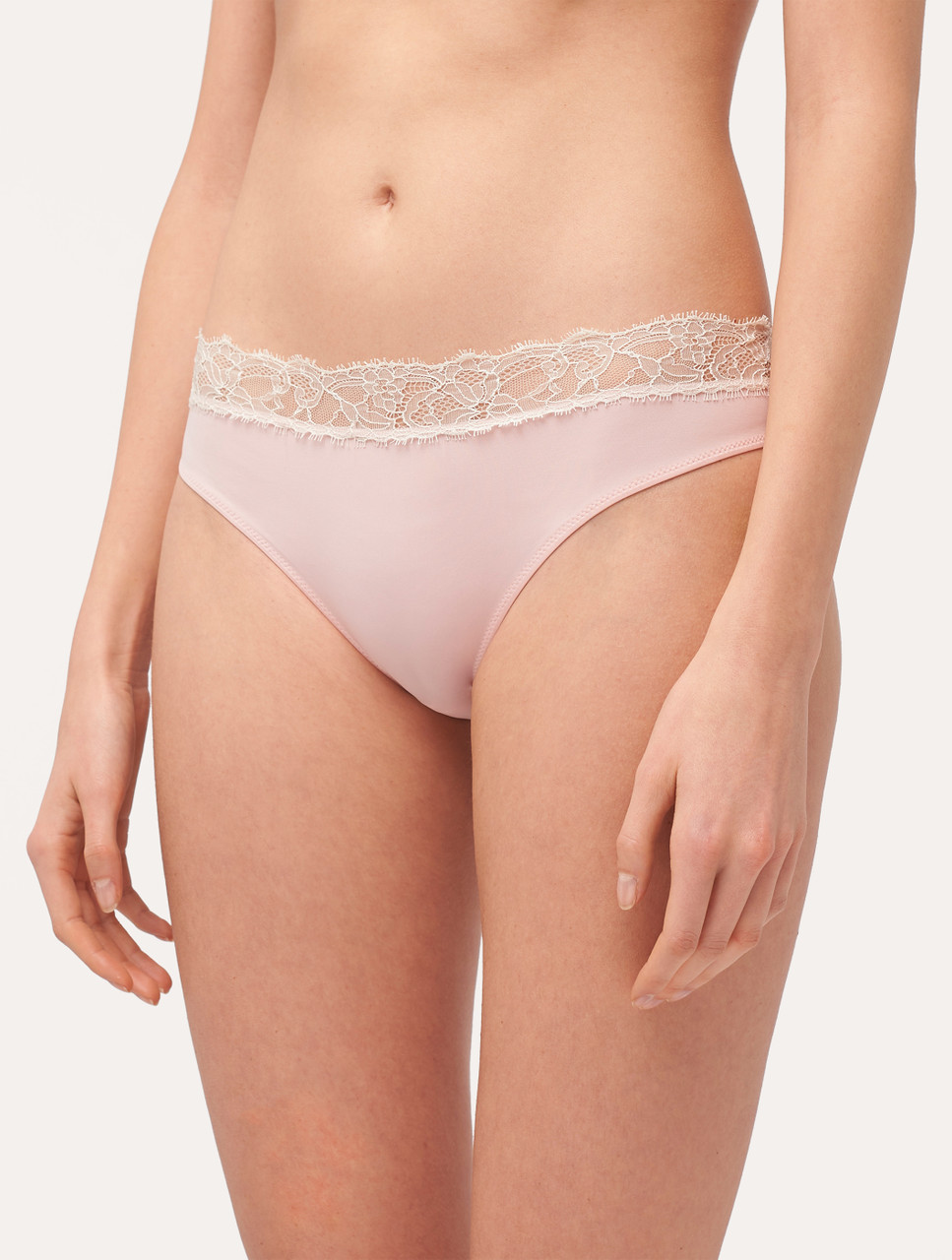  La Perla, Brigitta Medium Brief, L, White : Luxury Stores