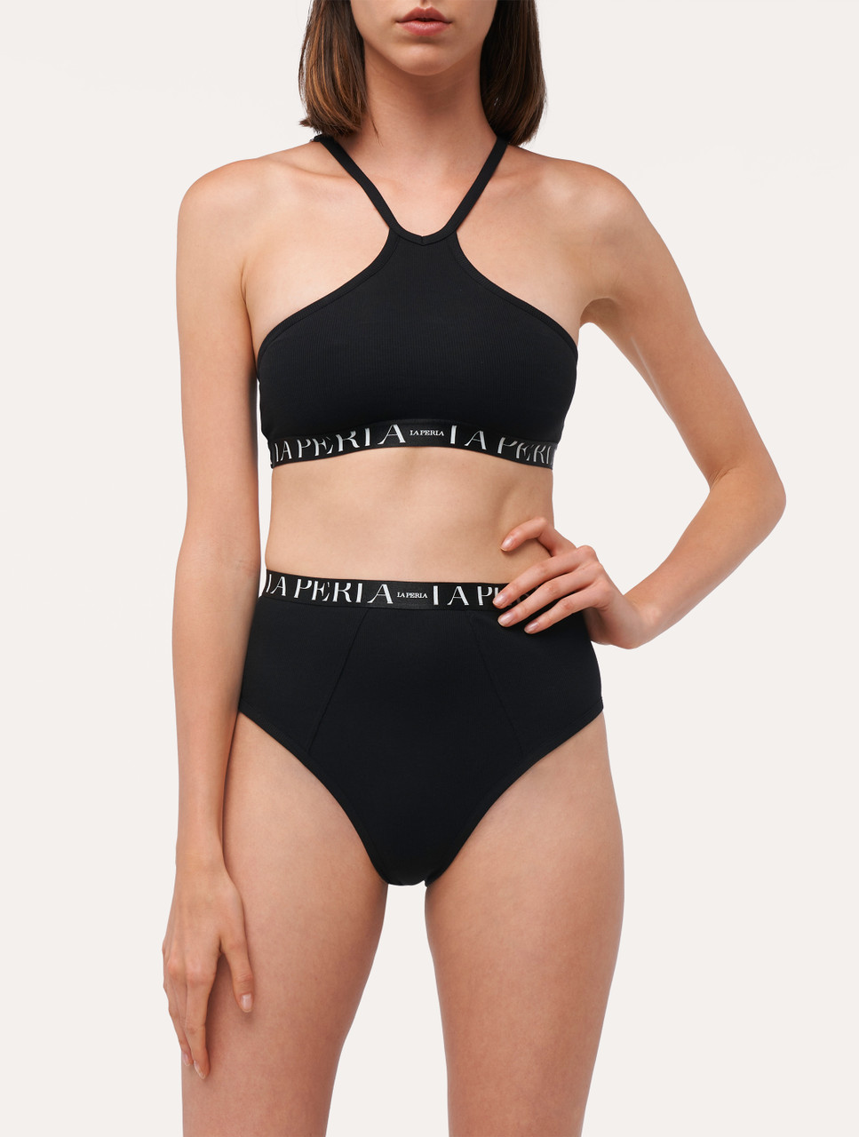 CALVIN KLEIN High Waist Bikini Brief - Black