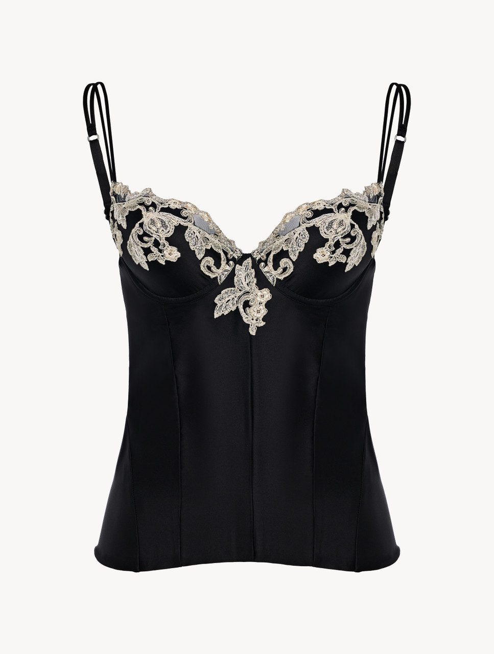 La Perla 18th century inspired boned and lace-up corset AU 12 Nude