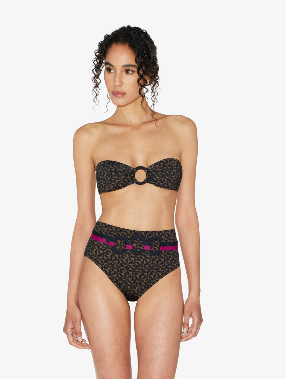 bandeau bikini green