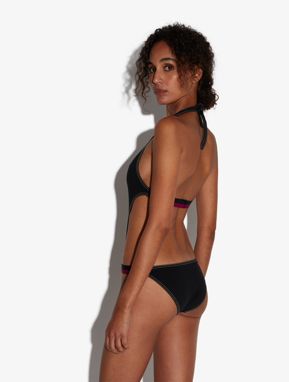Cut-out Swimsuit in Black