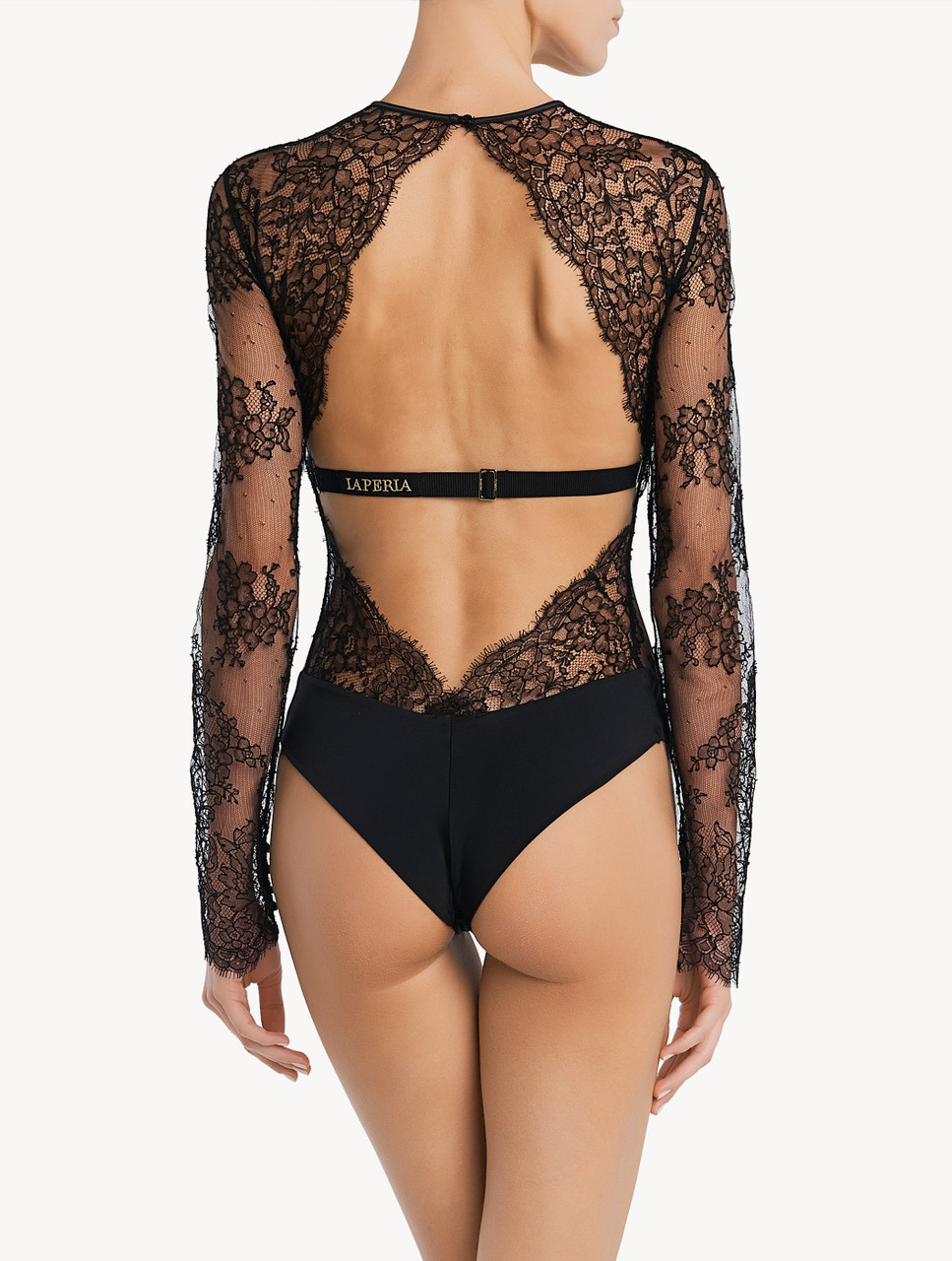 Lace Bodysuit in Black