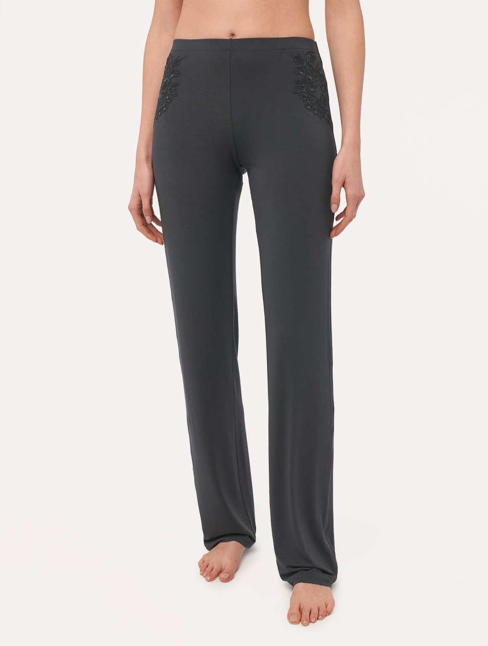 String LA PERLA MAGNOLIA - Taille 40 - Gris - Réf. 20513 - Neuf Avec étiquettes