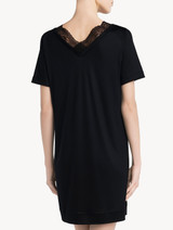 Black jersey modal short nightdress_2